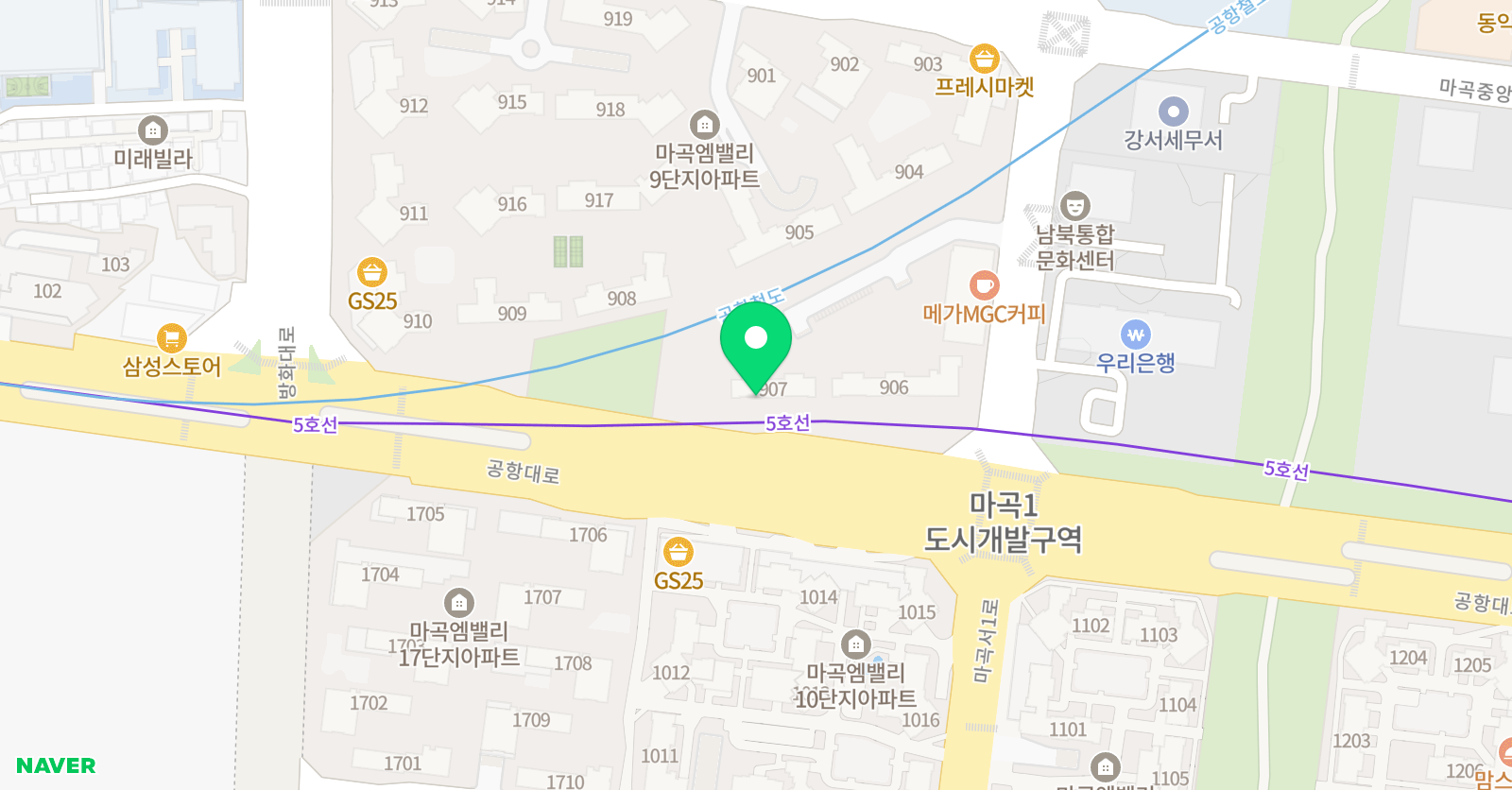 한우리독서토론논술 강서공항 논술교습소 위치