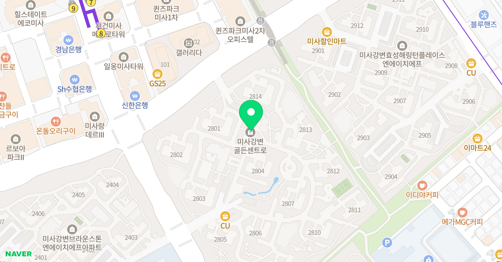 빨간펜 수학의달인 미사강변점 위치