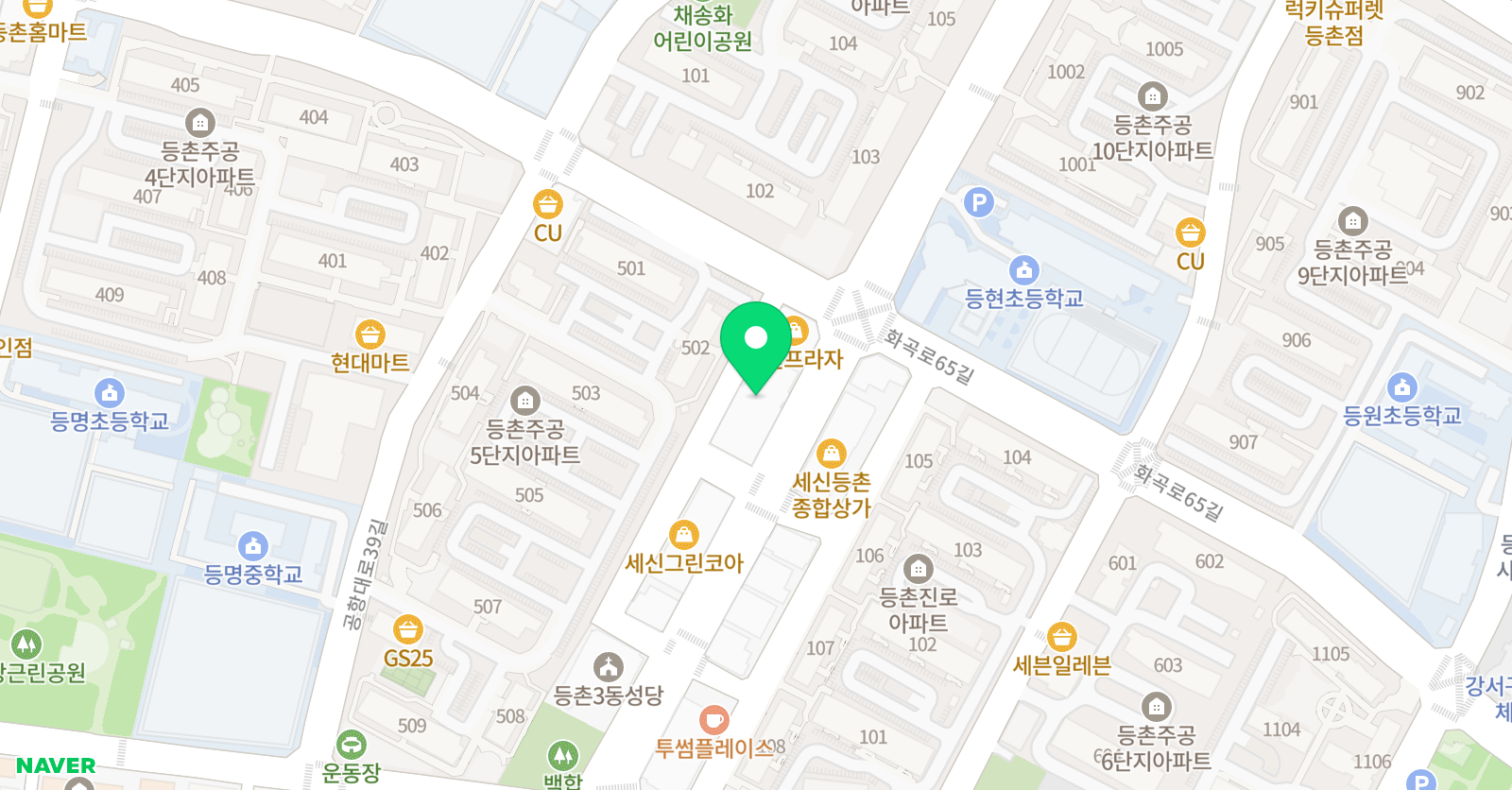 휘슬 스포츠아카데미 위치