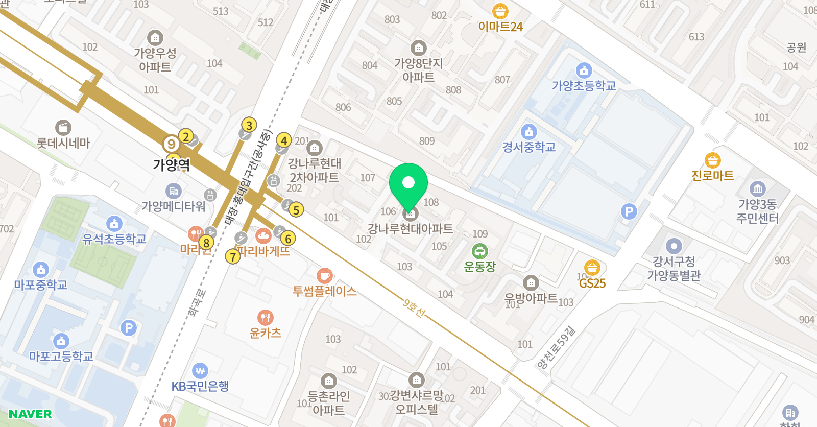 곰손아트 위치