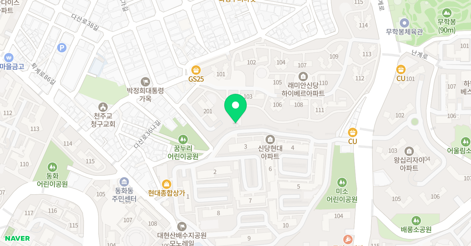 패스트랙키즈 성동어학원 위치
