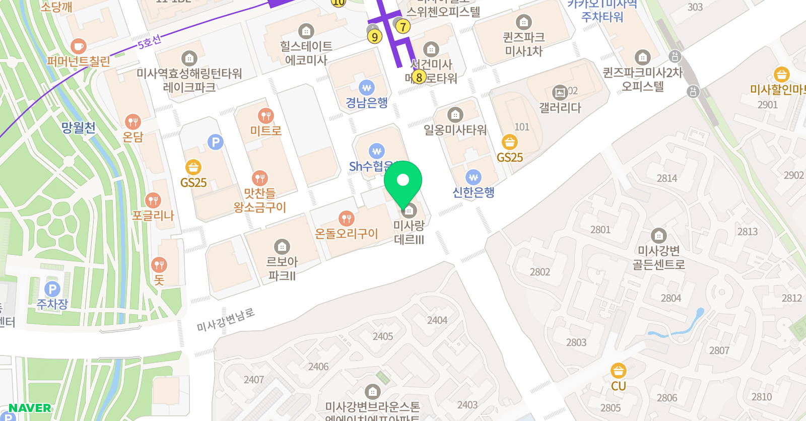 하이엔드 영수학원 위치