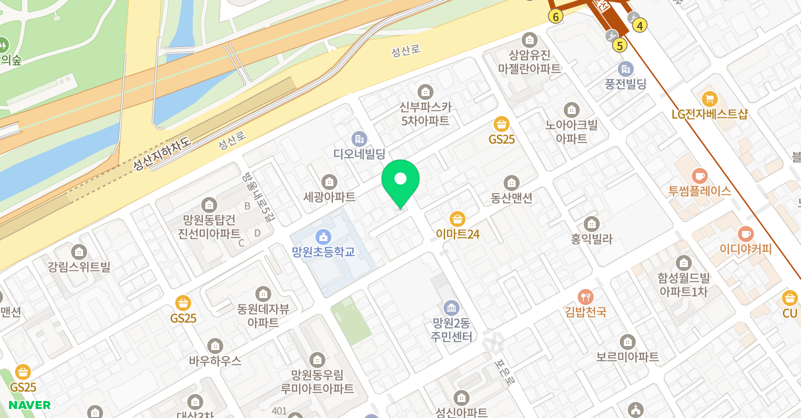 서현 수학학원 위치