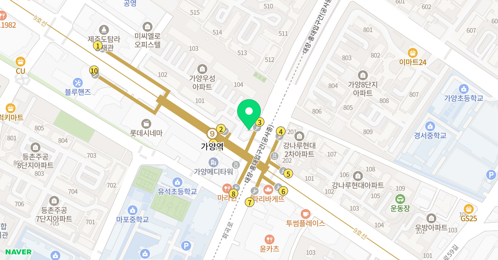 KTC뮤직댄스아카데미 위치