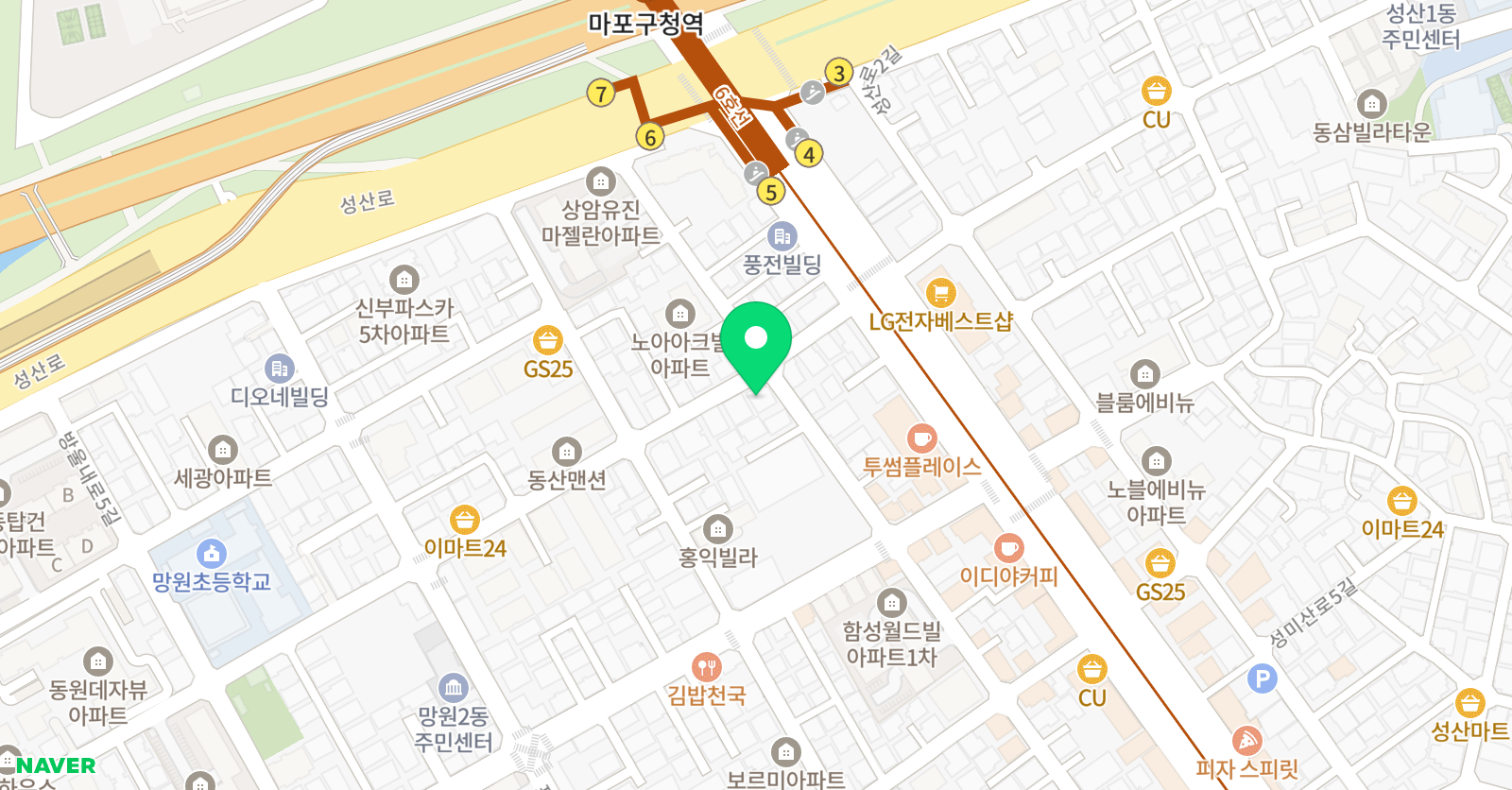 DG스터디 국어학원 위치