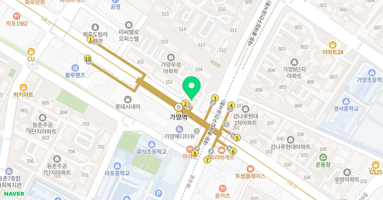 네오뮤직 실용음악학원 강서본원 위치