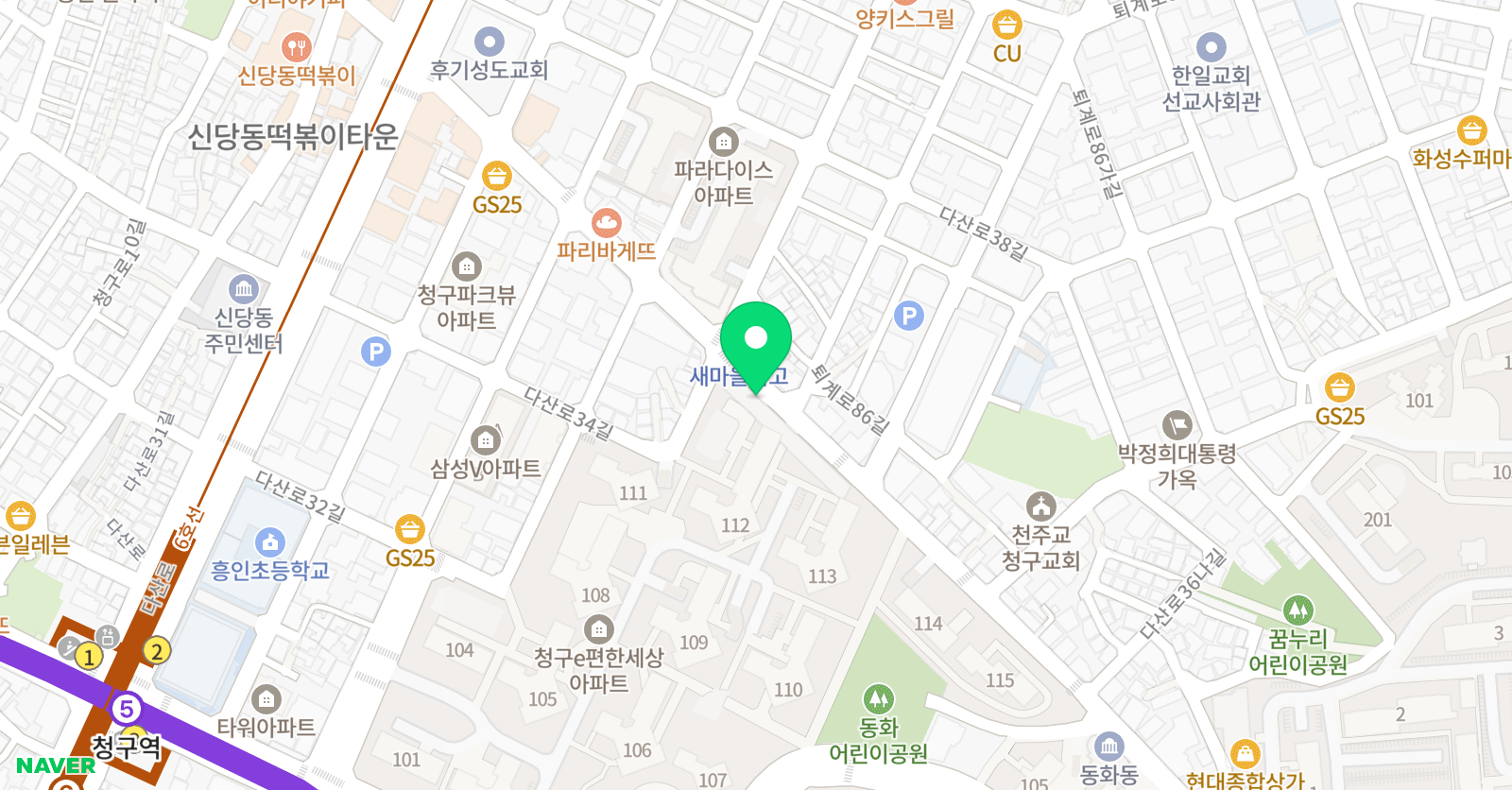 킨더빌피아노교습소 위치