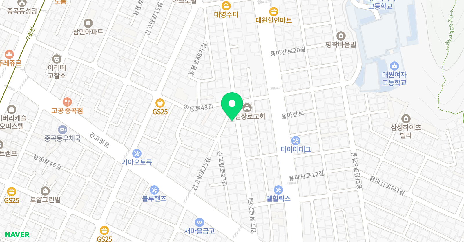 써밋 음악학원 중곡점 위치