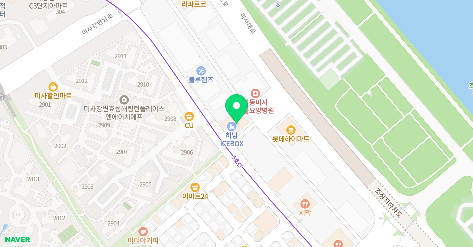 트레져스 아이스하키클럽 하남점 위치