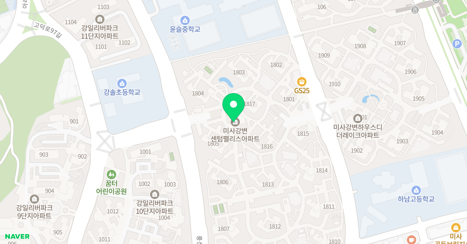 미사 북소리 독서논술 위치