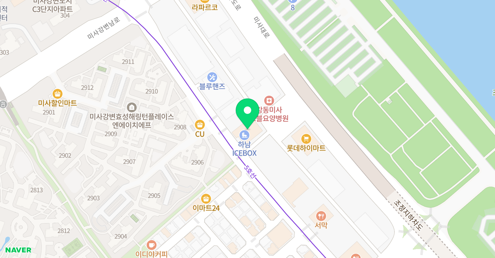 하남 래빗츠 어린이아이스하키클럽 위치