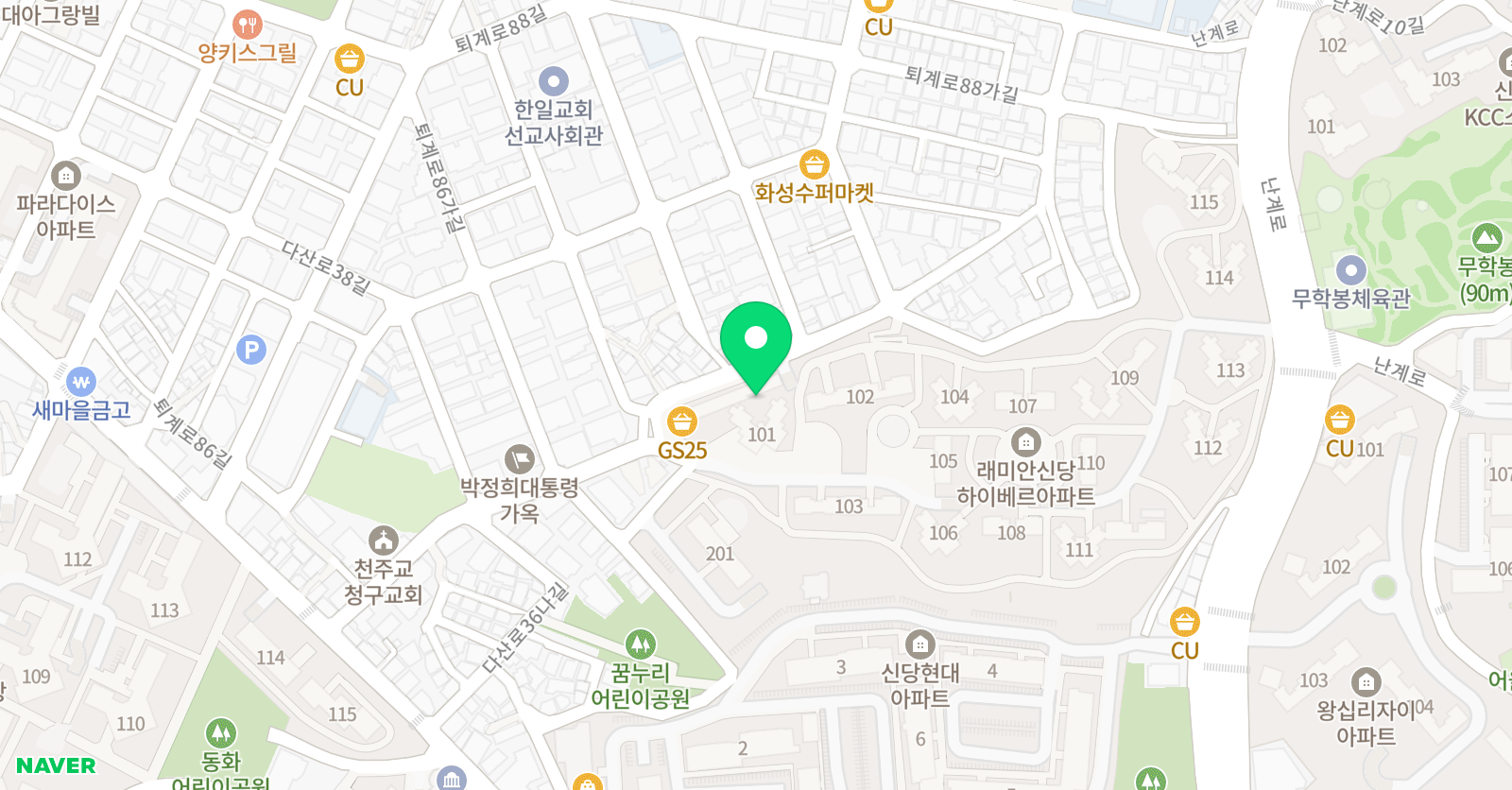 김샘 수학교습소 위치