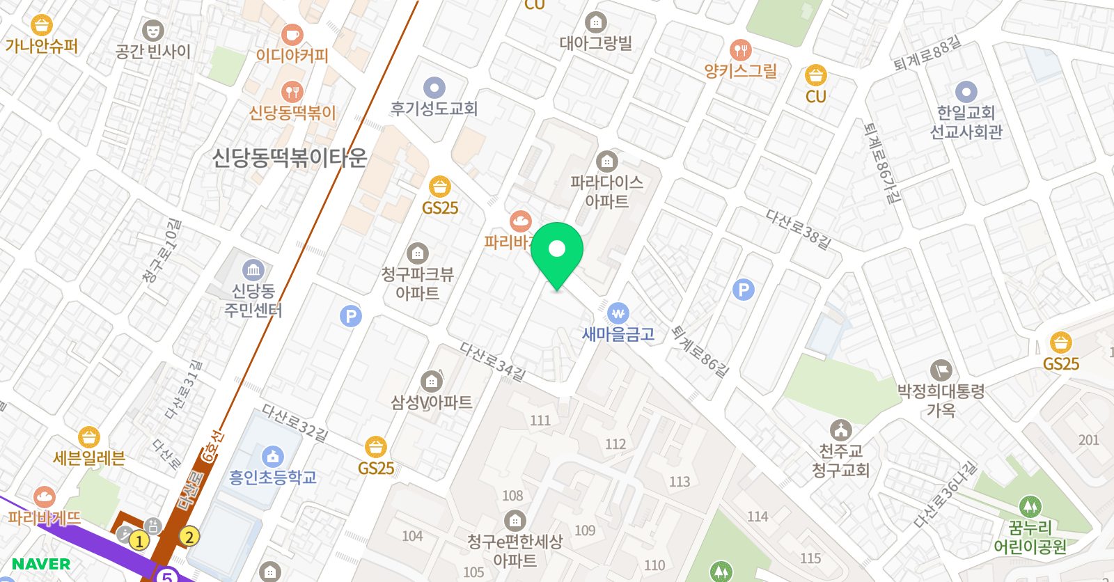 동향 음악학원 위치