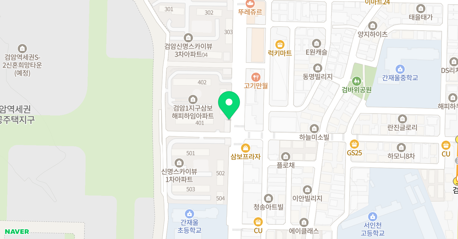 즐거운베스트 태권도 위치