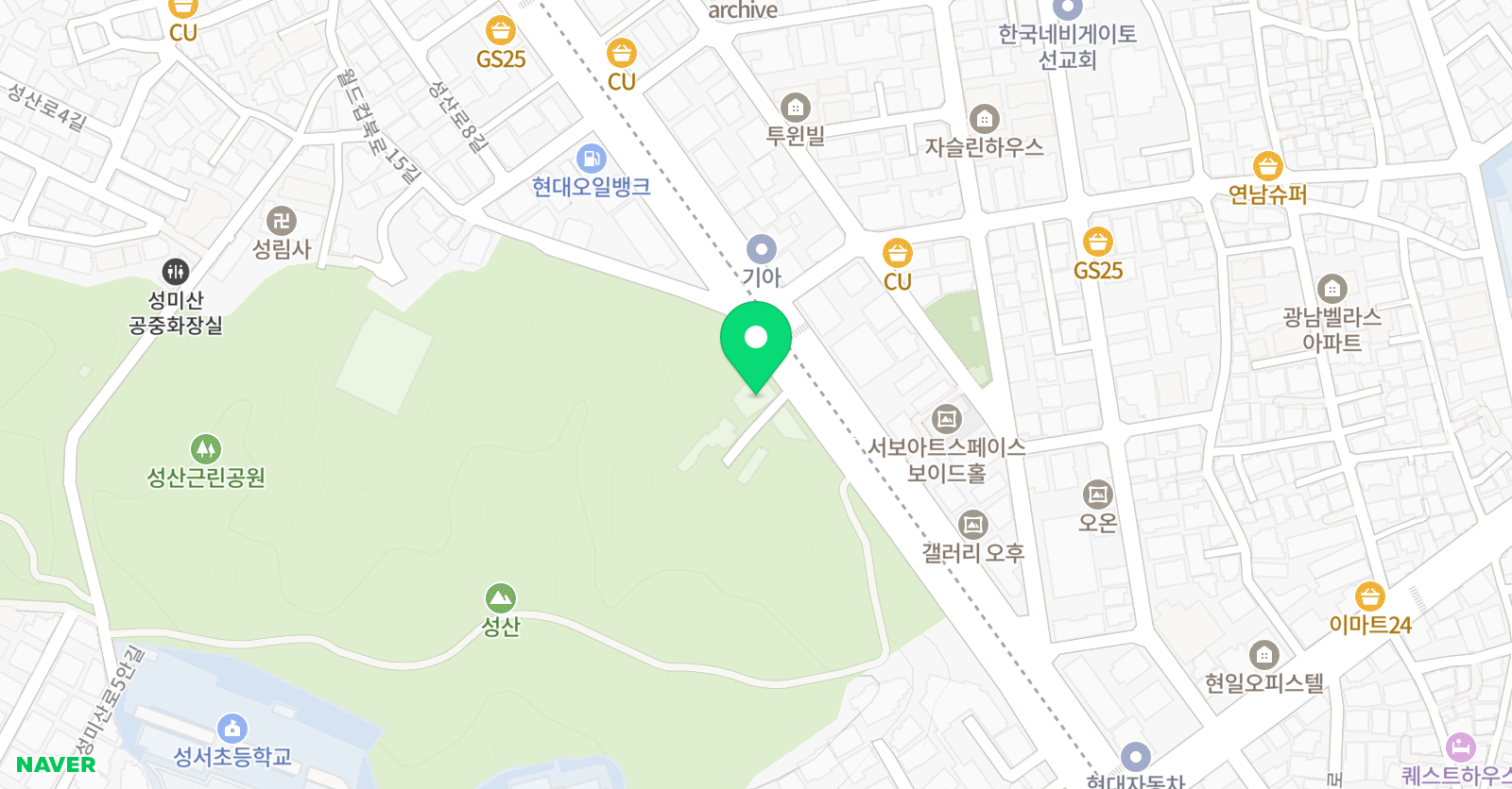 에이프릴 어학원 마포상암캠퍼스 위치