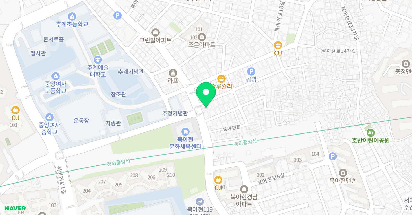 새경기 학원 위치