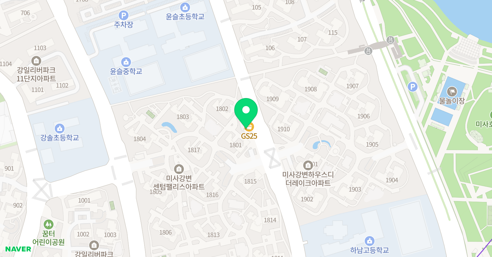 스마트해법영어 윤슬테솔교실 위치