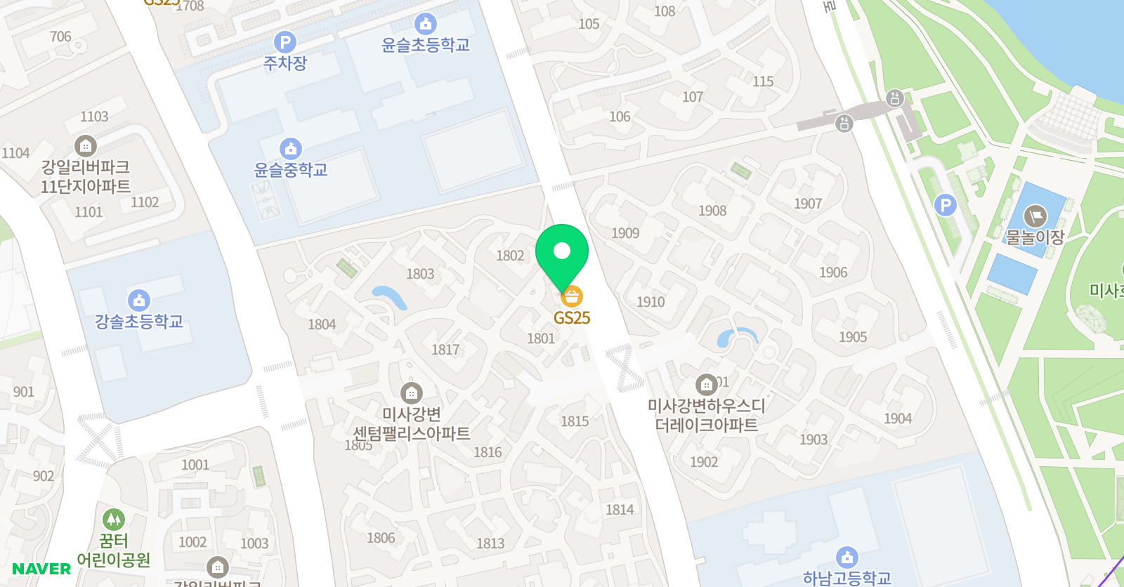 유니팝 미술학원 하남미사센터 위치