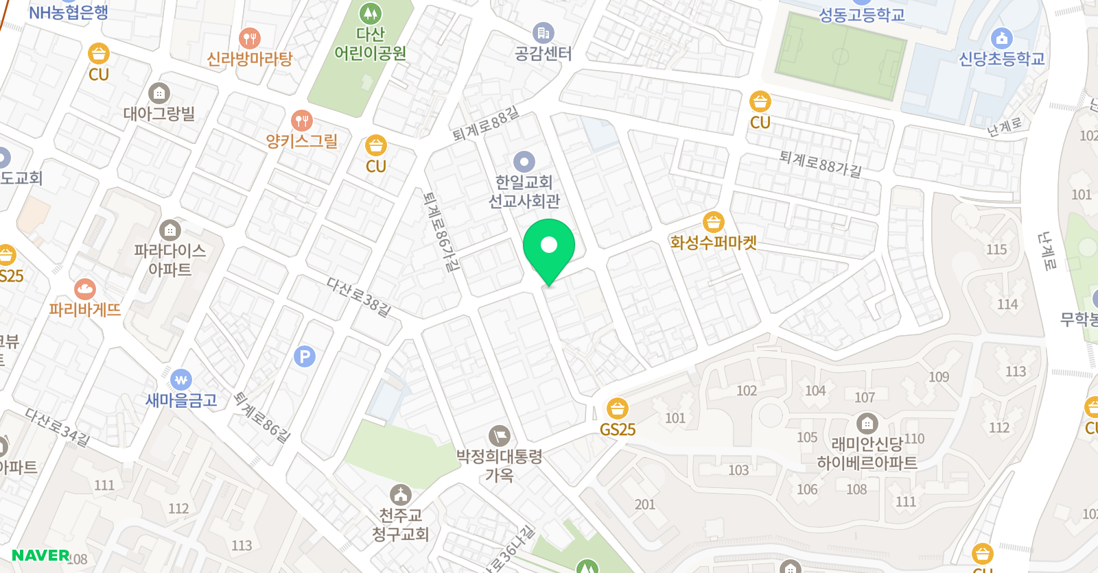 천하무적 태권도 위치