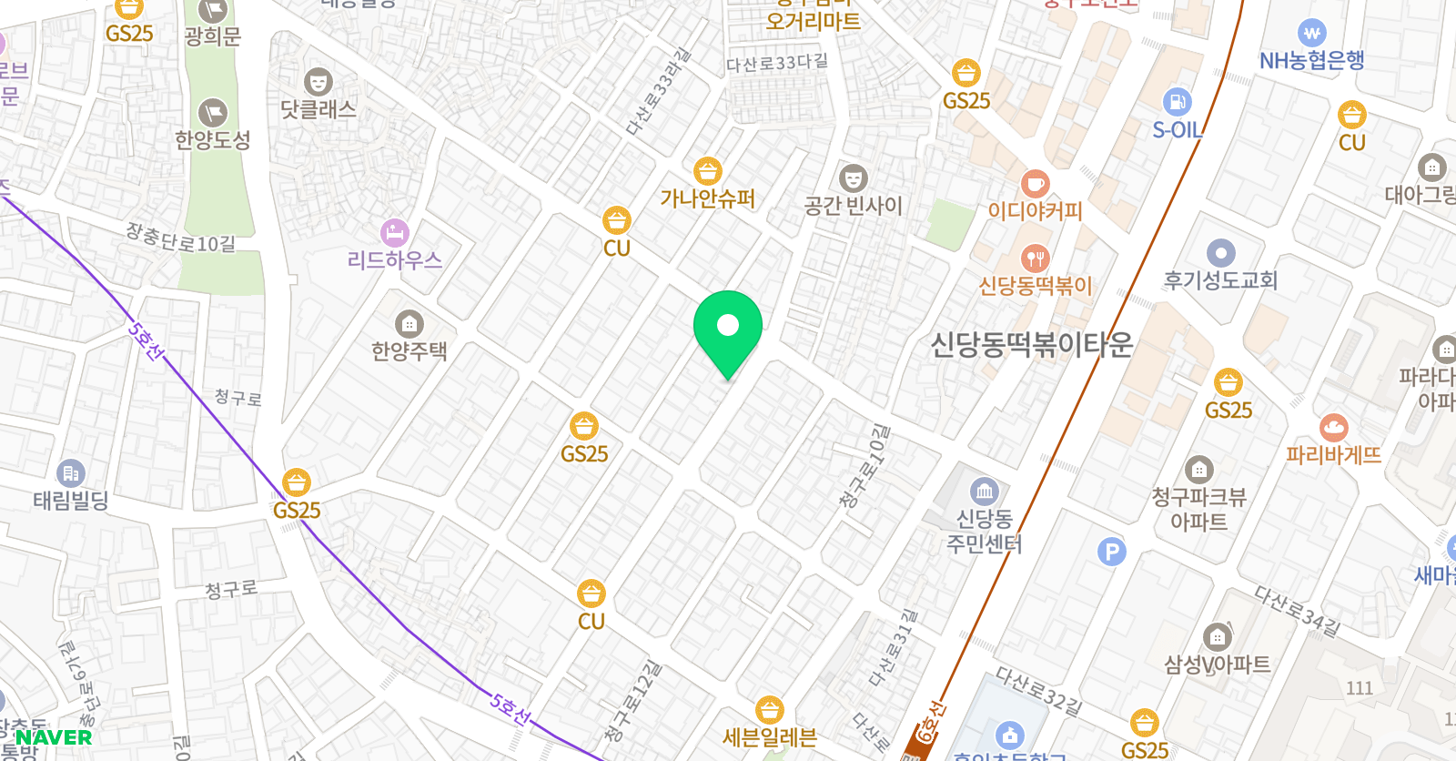 늘푸른보습학원 위치