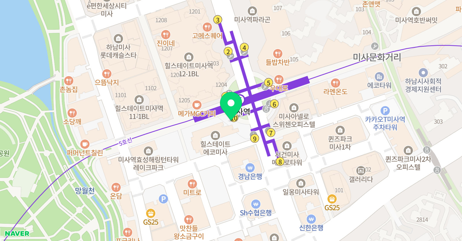 다같이미술학원 미사 위치