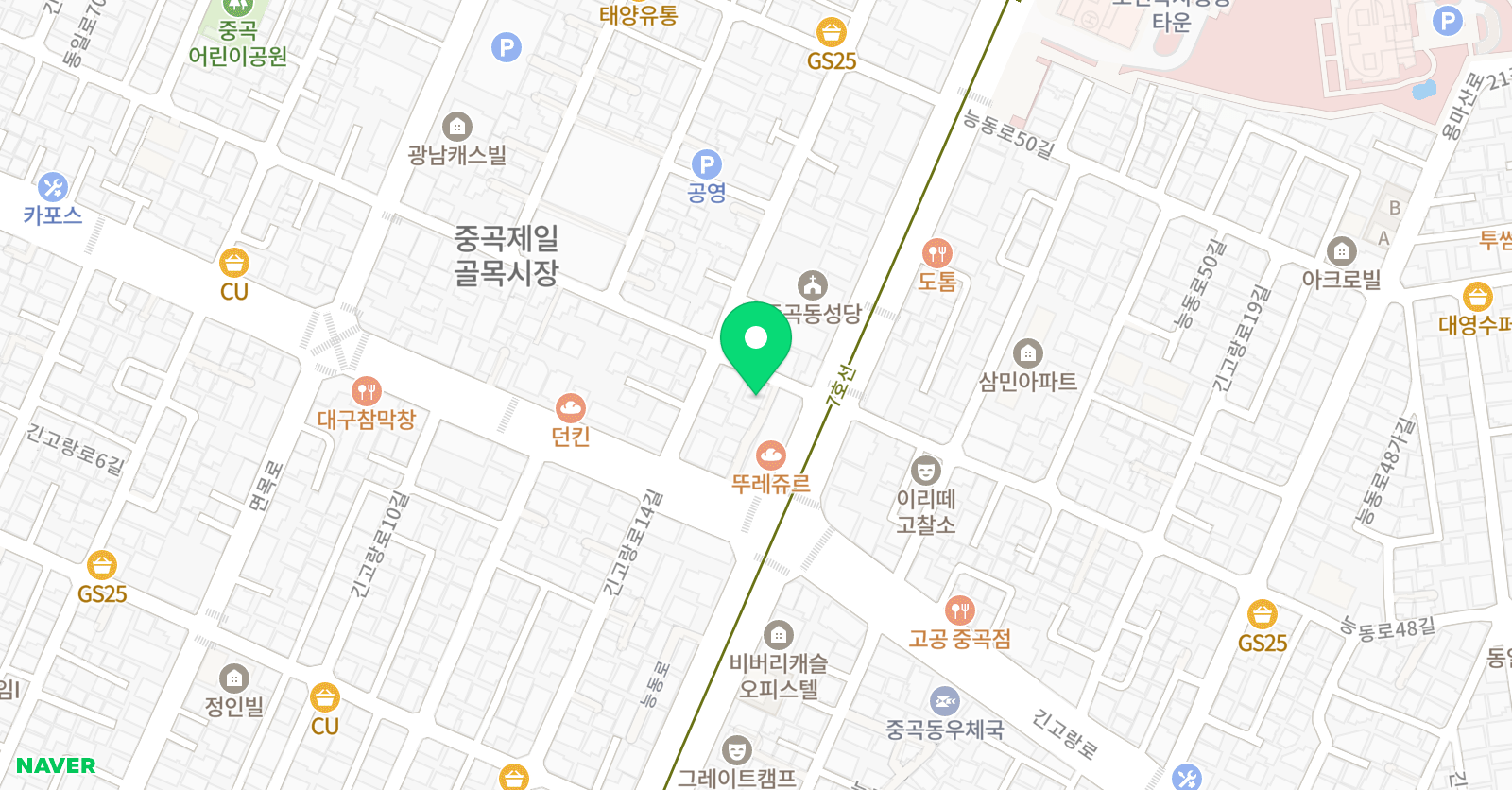 브레인 학원 위치