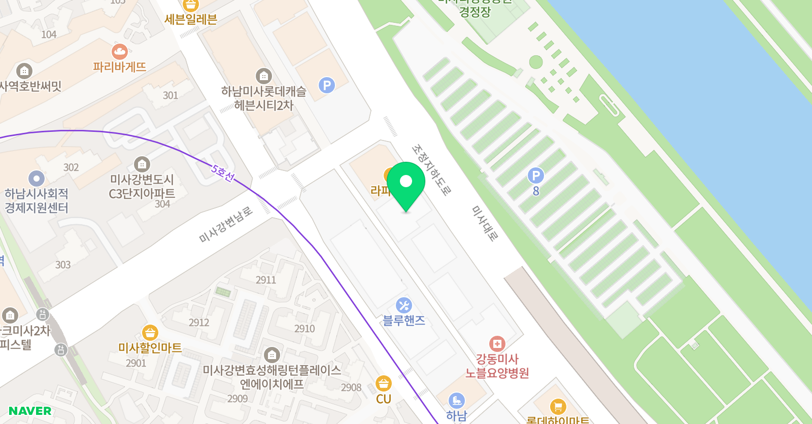 미라클 실용음악보컬댄스학원 위치