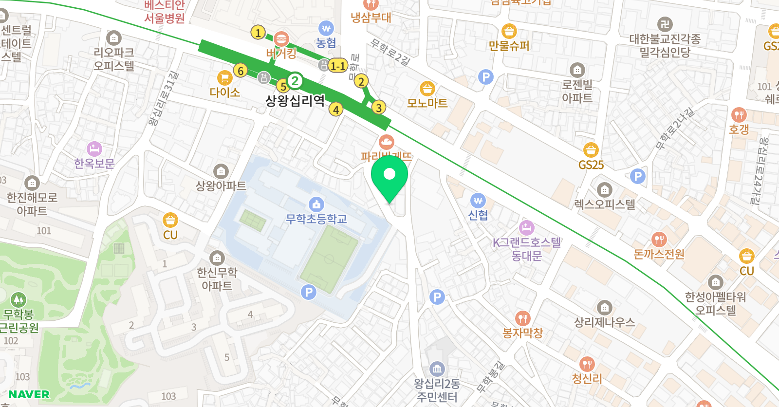 스마트해법수학 무학해법수학 위치