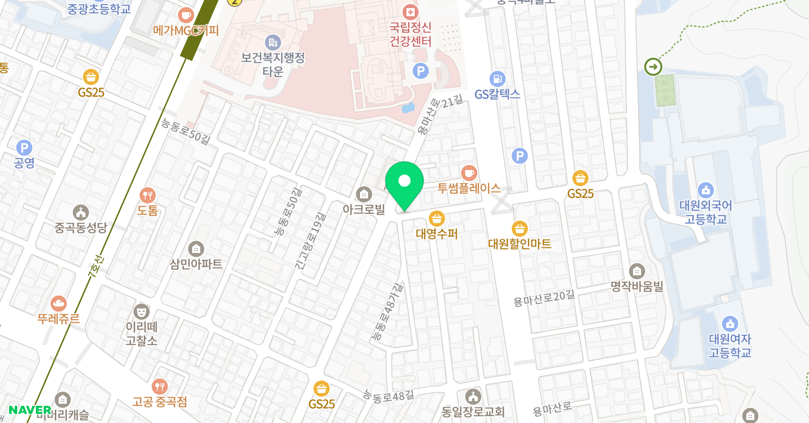 솔루니 중곡교습소 위치