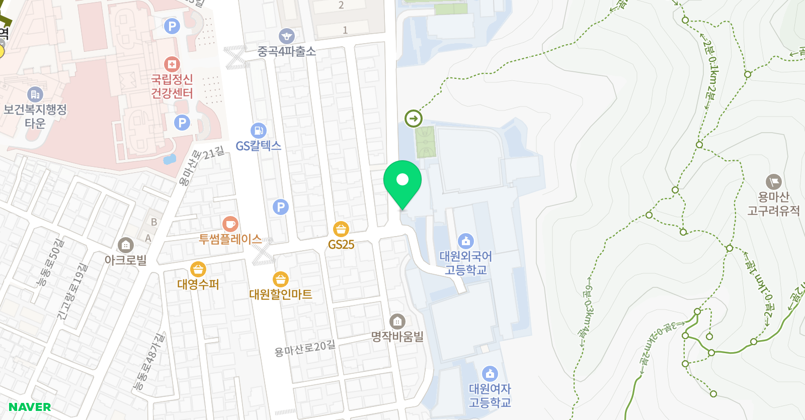 대원킨더아카데미 어학원 위치