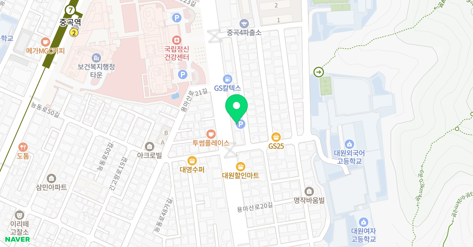 수인비 학원 위치