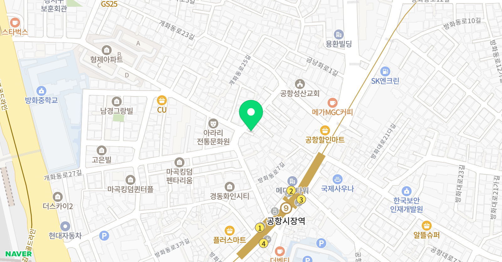 한솔방화5주니어랩 영어보습학원 위치
