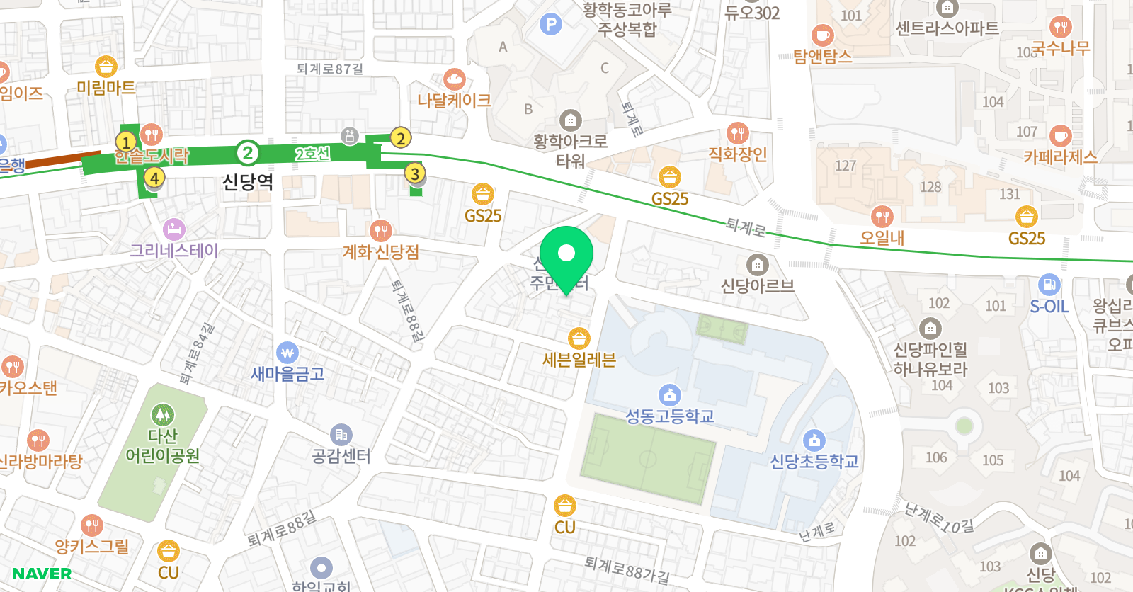 앨리스 댄스 스튜디오 위치