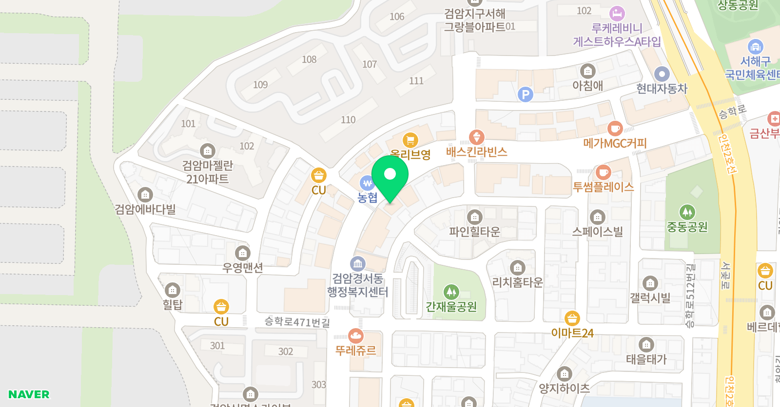 에이스 수학학원 위치