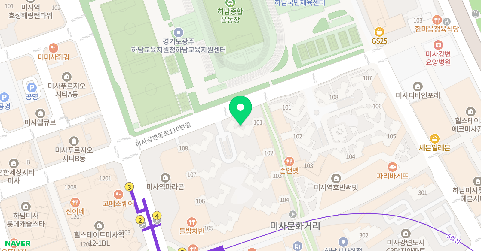 잉글리쉬위드맘 하남미사 위치