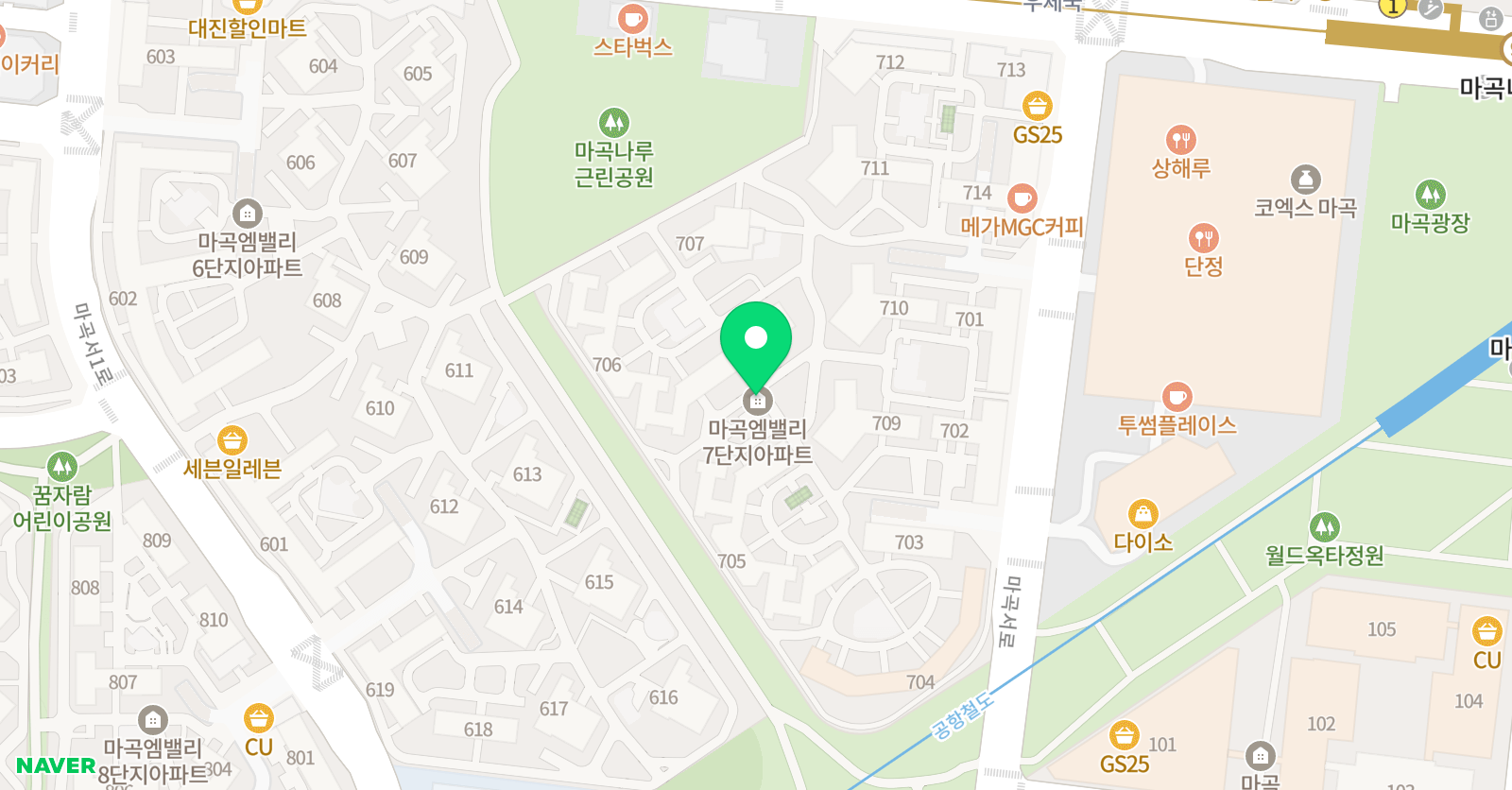용인대 대명 태권도 위치