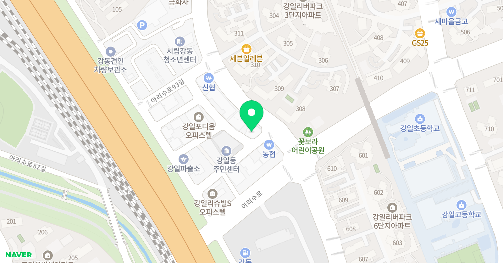 탑 영어보습학원 위치