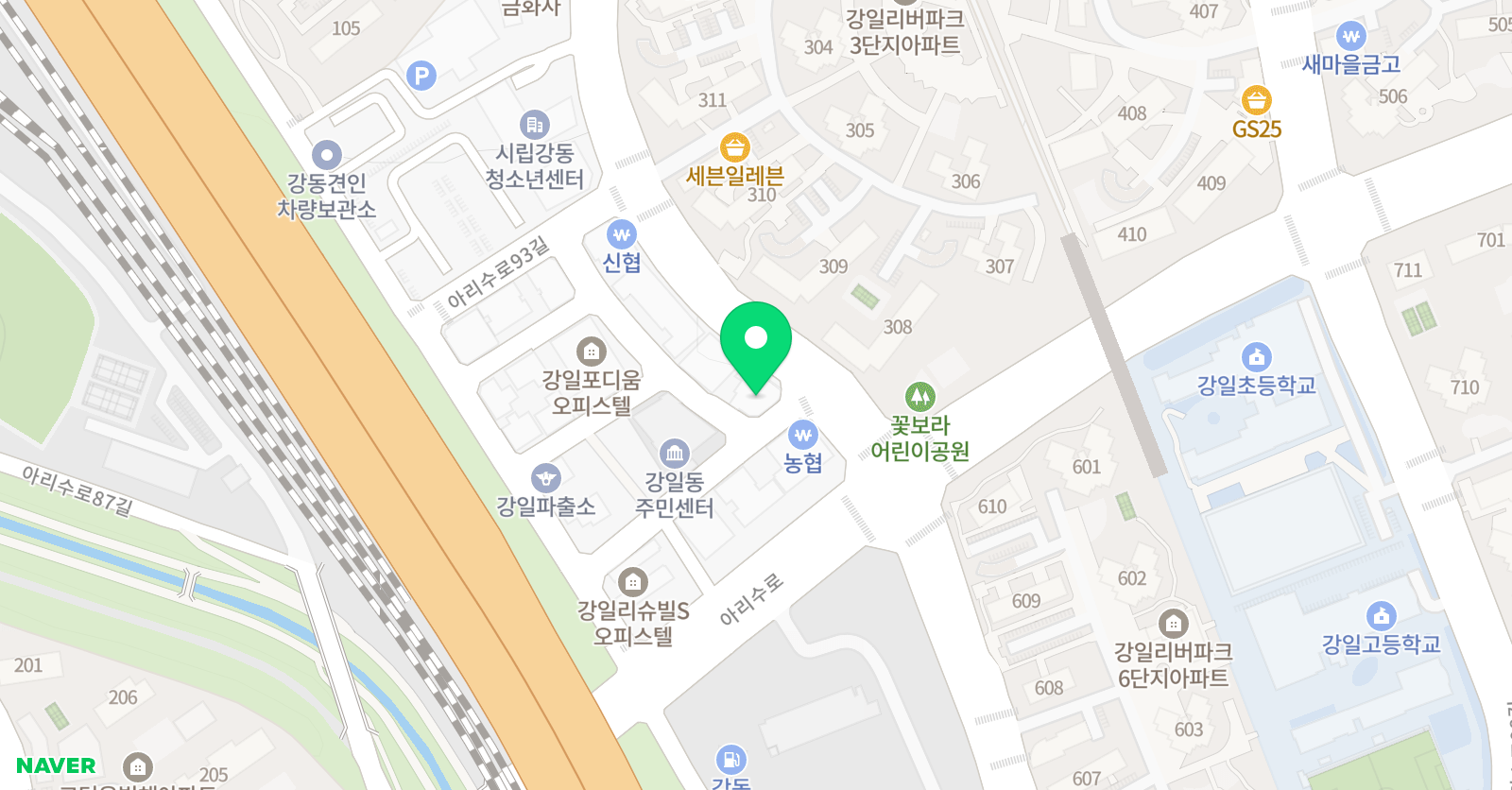 용인대 스카이 태권도 위치