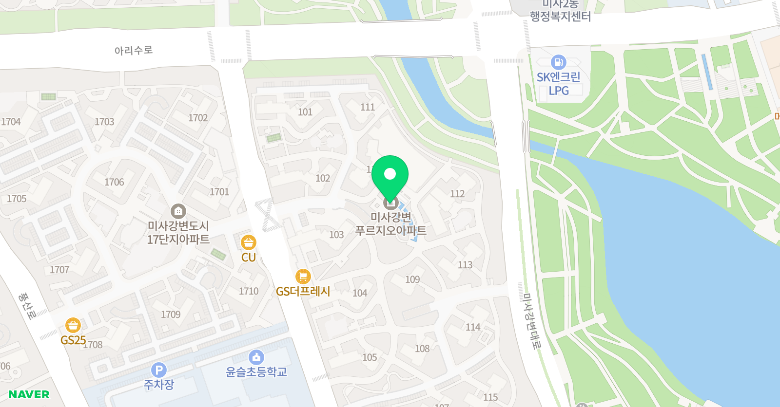 링키홈 미사푸르지오1차 위치