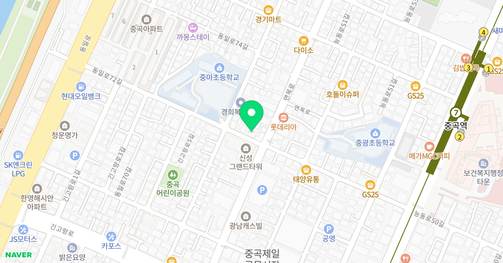 경희대석사 늘푸른 태권도 위치