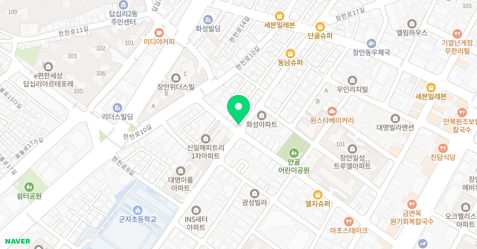 루체 음악학원 위치