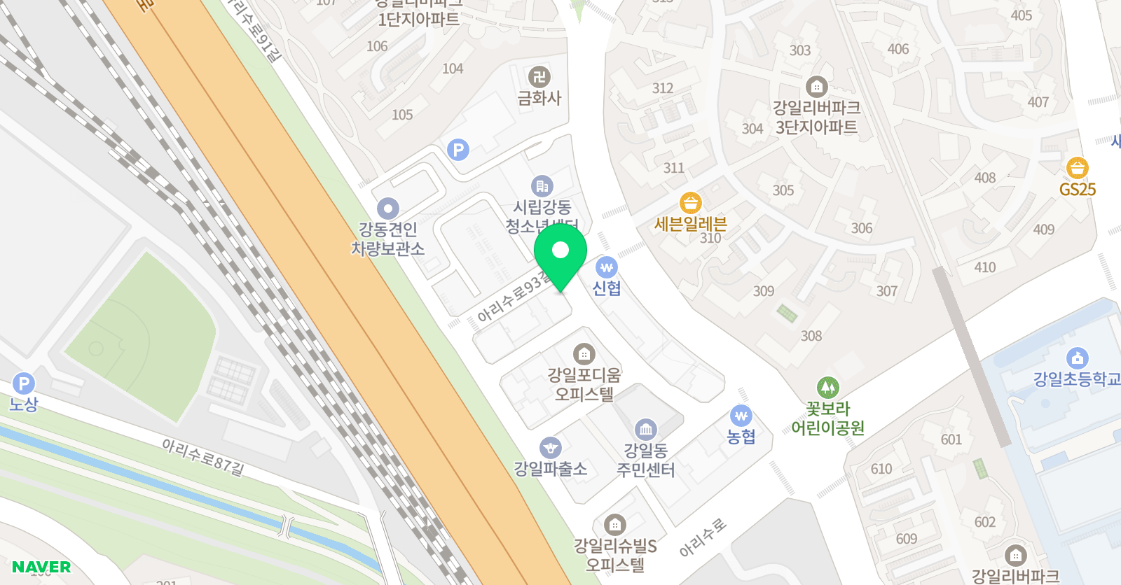 신동 태권 키즈짐 위치