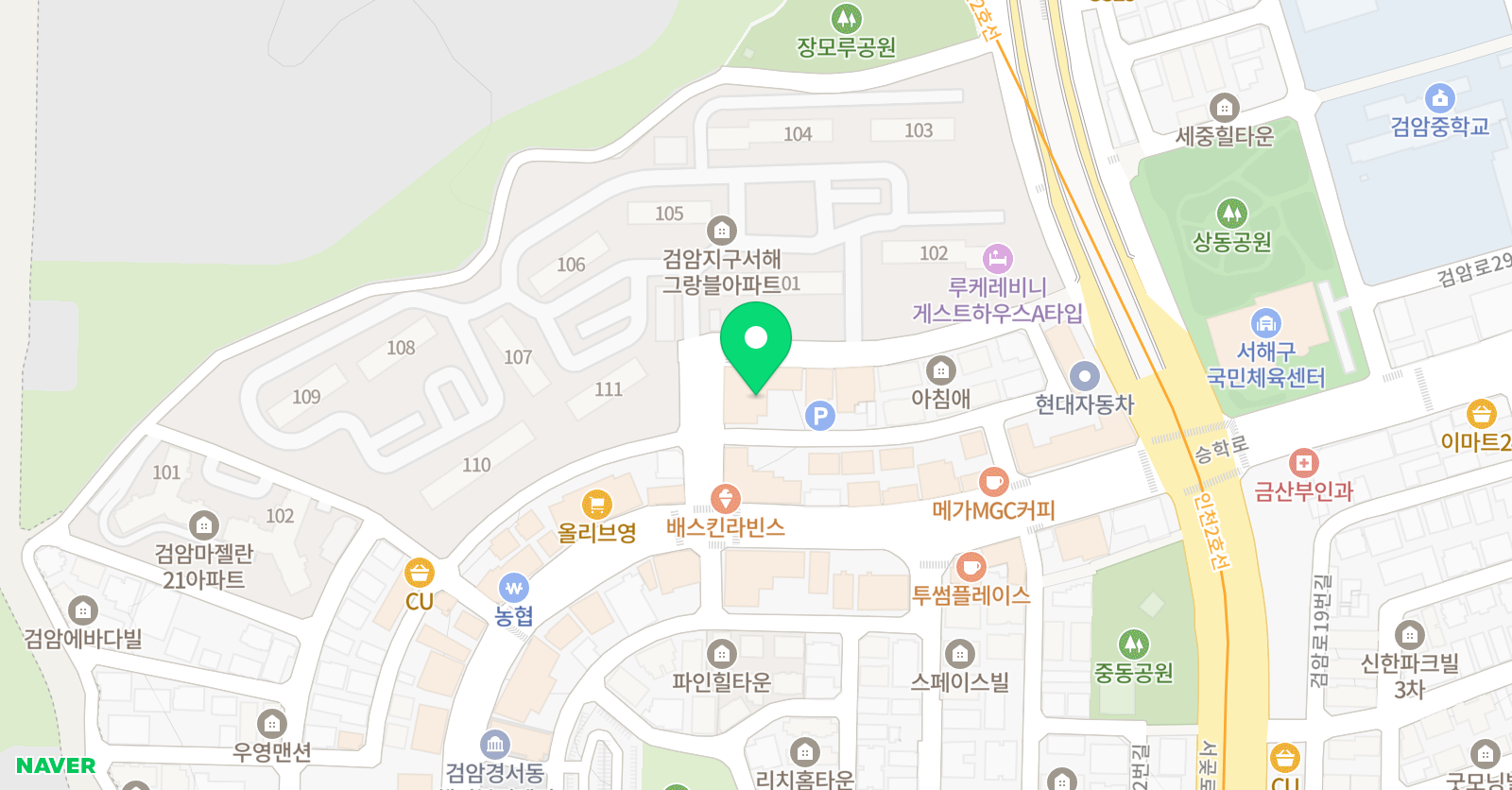 경희대비전 태권도장 위치