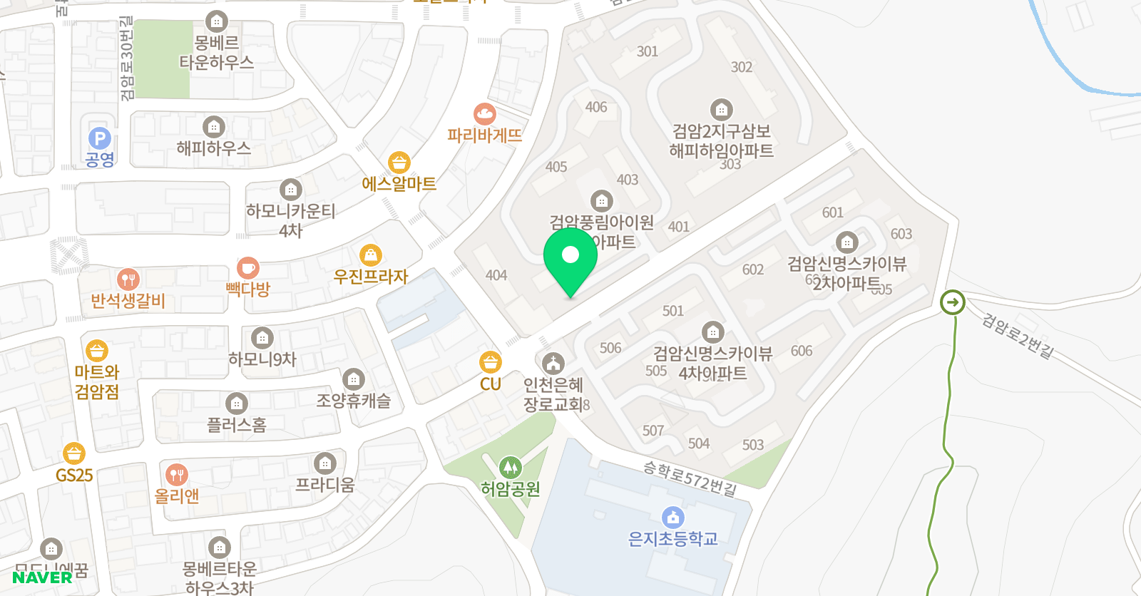 마티스의그림정원 미술학원 위치
