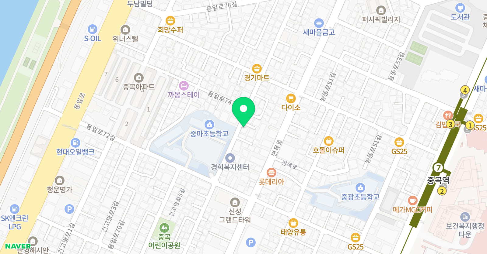 프로 영어 교습소 위치