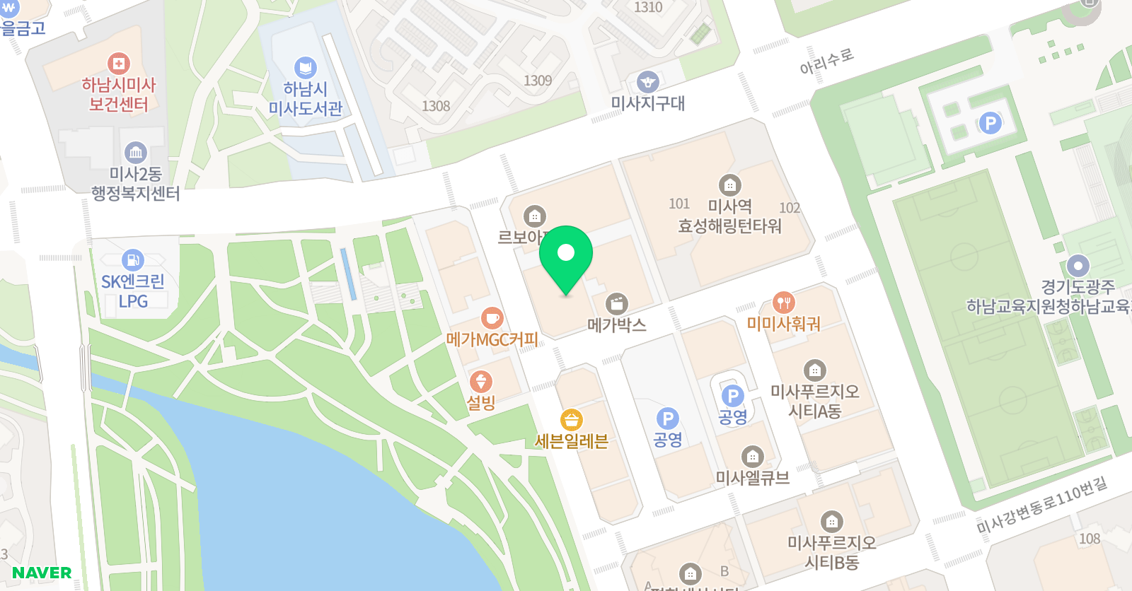 미술로생각하기 미술 학원 하남미사센터 위치
