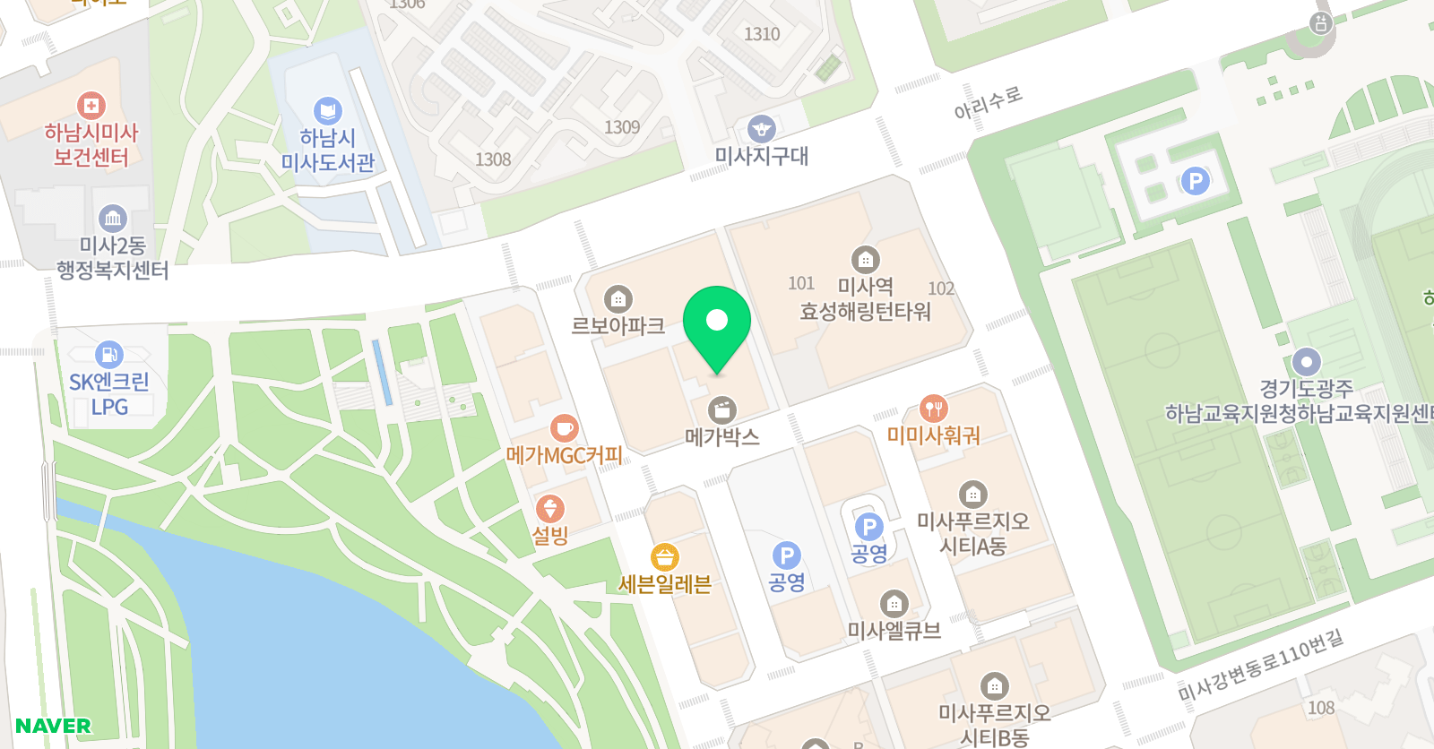 보스학원 위치