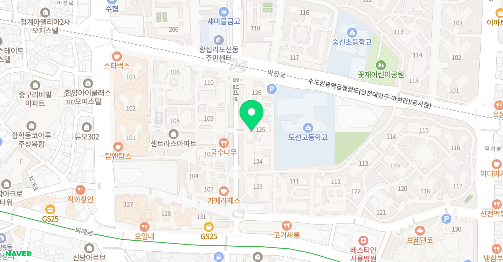 그림온 미술학원 위치