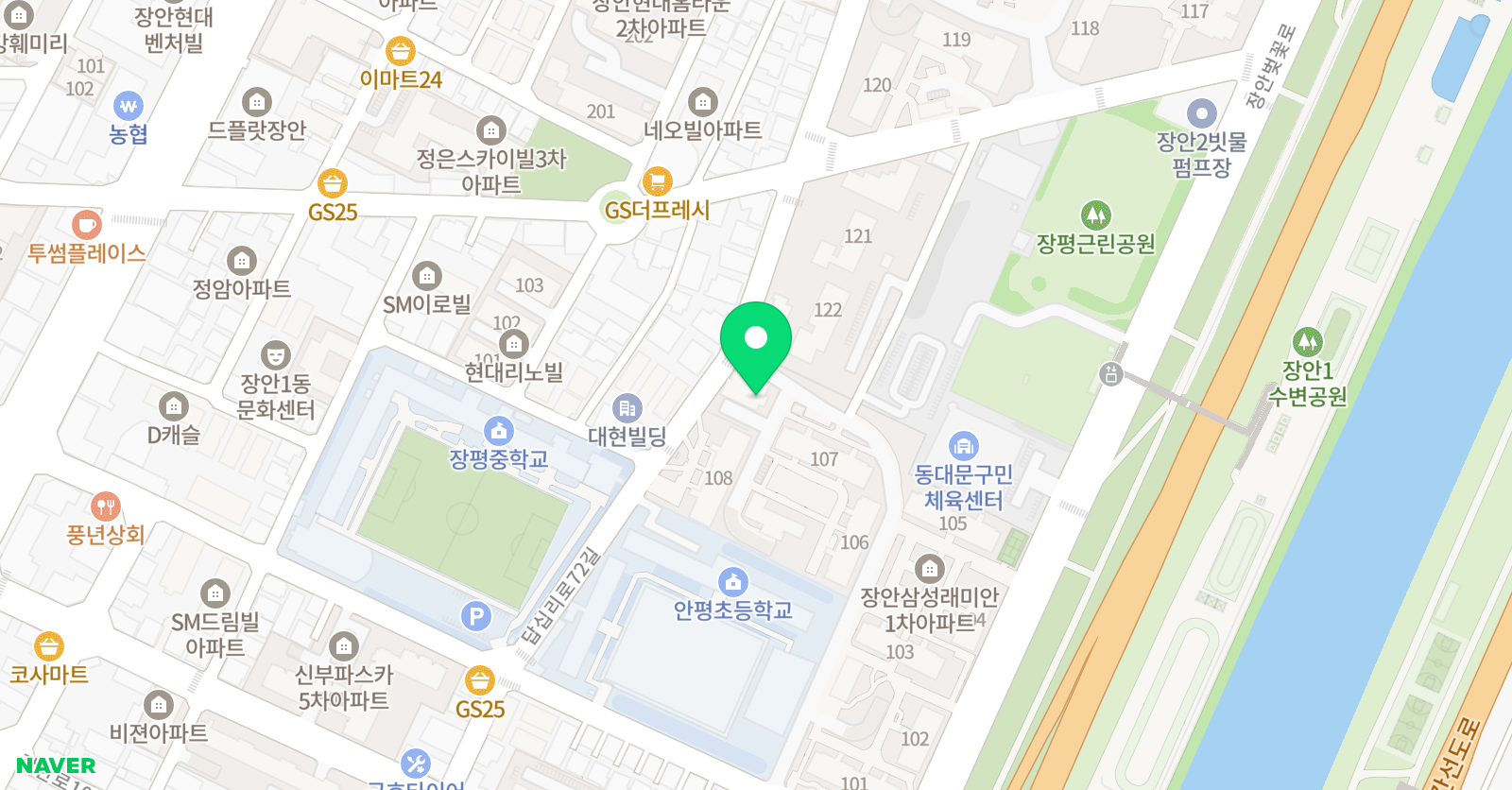 삼성 영어 안평로즈 교실 위치