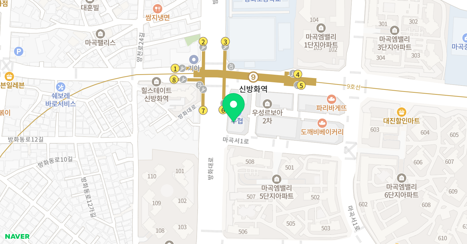 비바 음악학원 위치